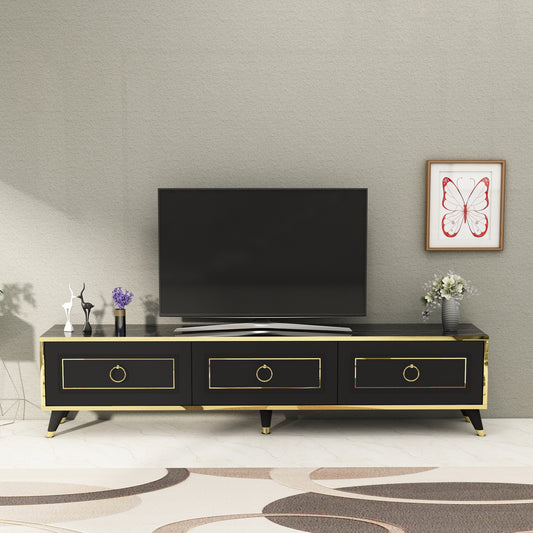 180 cm Wide TV Stand and Media Console with Cabinets Romens