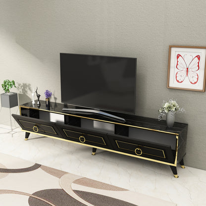 180 cm Wide TV Stand and Media Console with Cabinets Romens