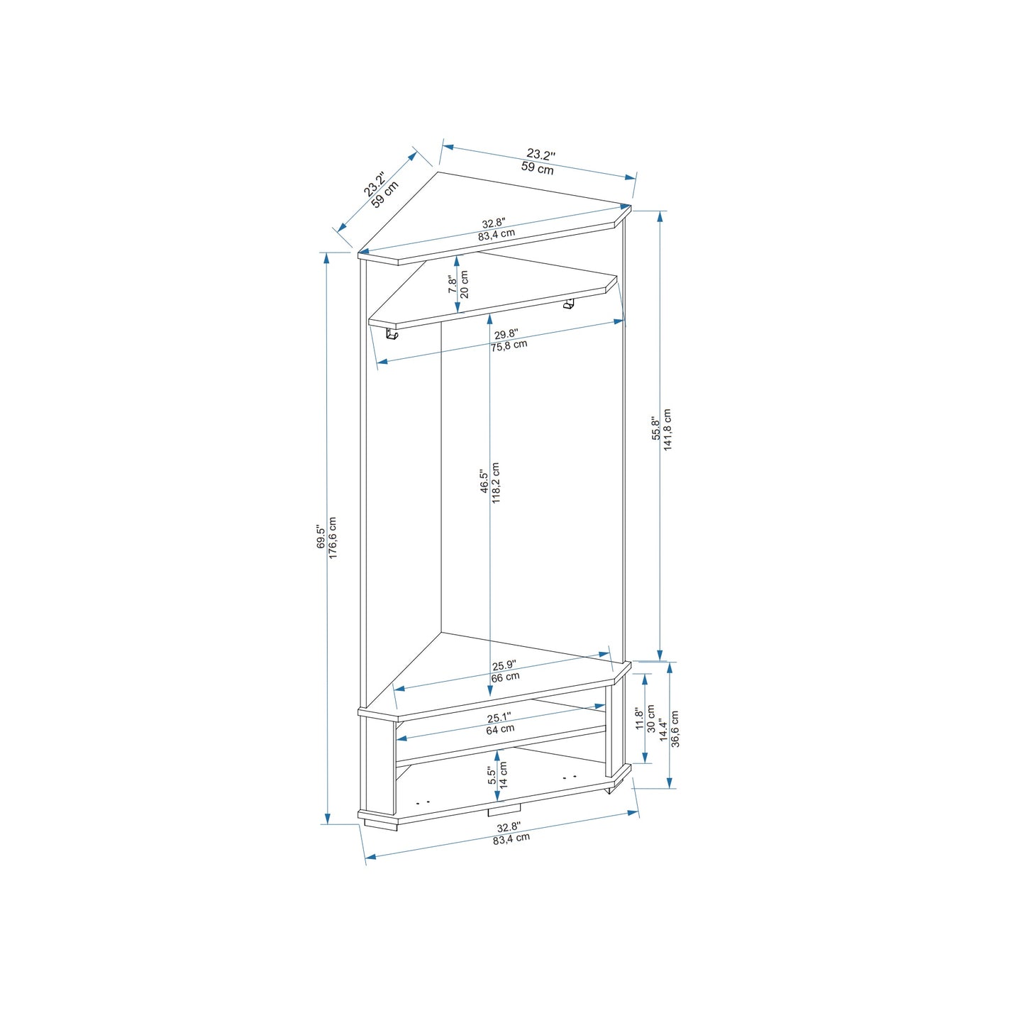 Reina Flur-Eckgarderobe 