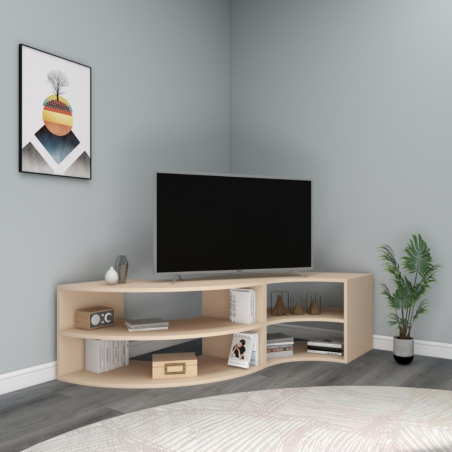 TV Stand, Media Console, TV cabinet, Wooden TV Stand, Media Stand, TV Lowboard, Entertainment Center, Wood TV Unit, TV Board, TV Table, Media Center, Living Room, Furniture