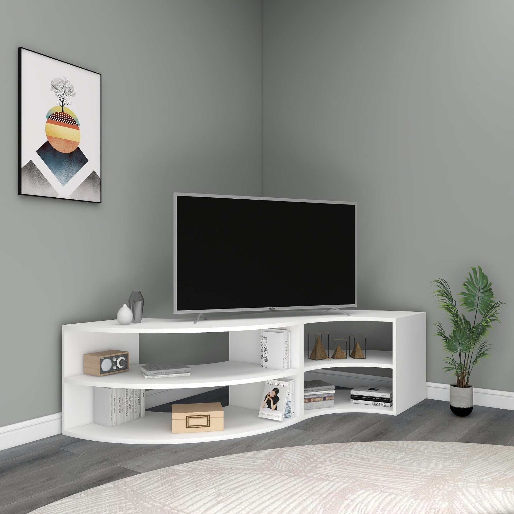 TV Stand, Media Console, TV cabinet, Wooden TV Stand, Media Stand, TV Lowboard, Entertainment Center, Wood TV Unit, TV Board, TV Table, Media Center, Living Room, Furniture