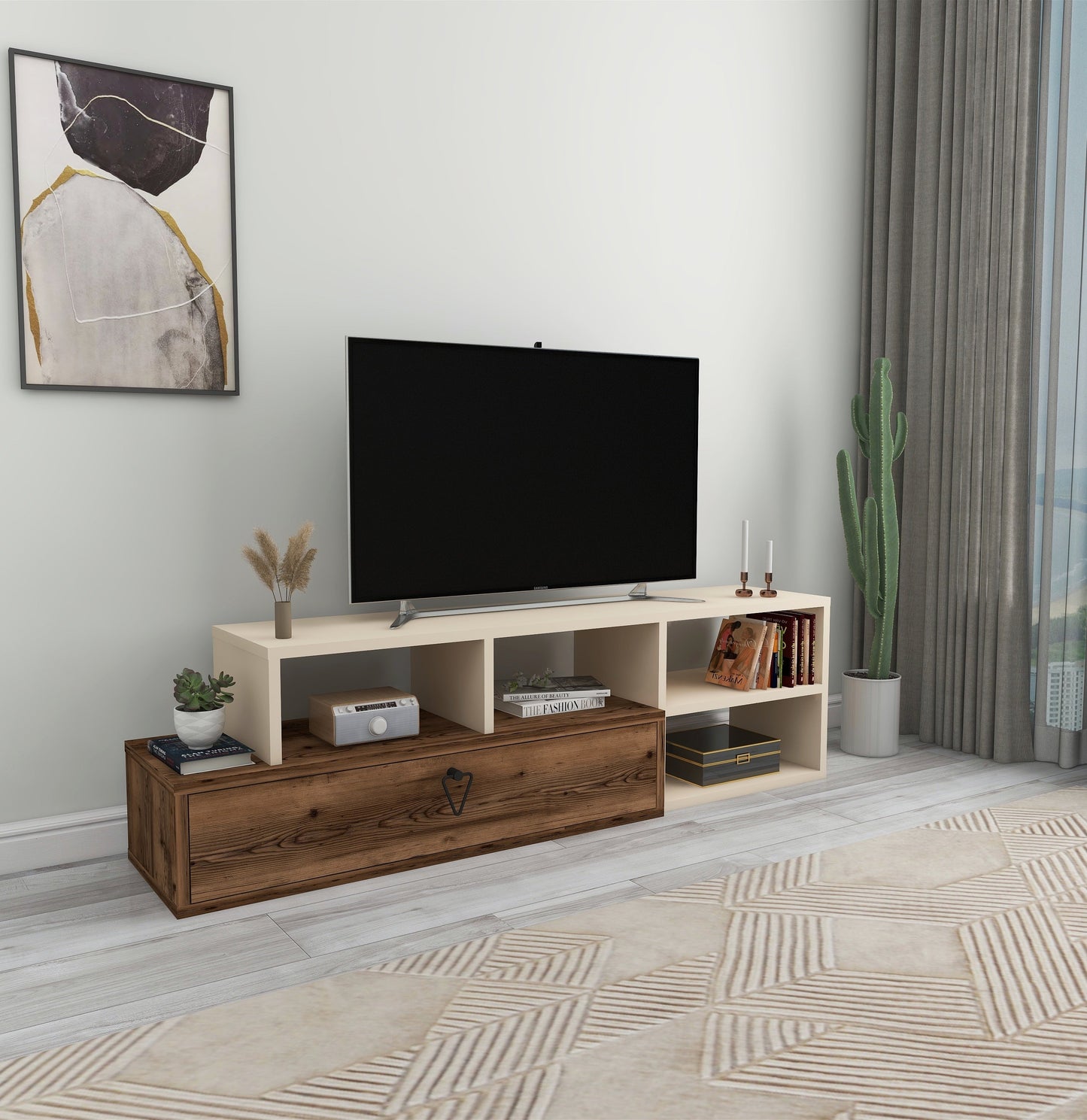 TV Stand, Media Console, TV cabinet, Wooden TV Stand, Media Stand, TV Lowboard, Entertainment Center, Wood TV Unit, TV Board, TV Table, Media Center, Living Room, Furniture