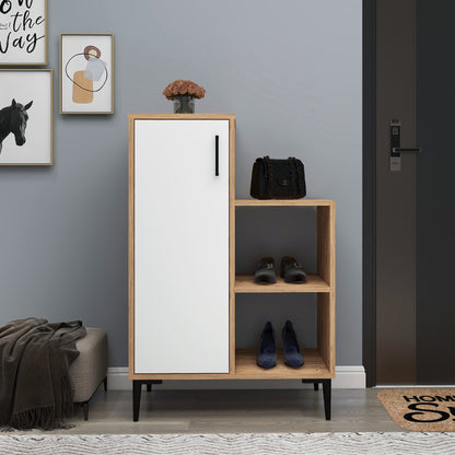 Shoe Storage Shelf with Cabinet Beate