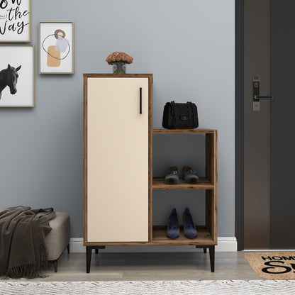 Shoe Storage Shelf with Cabinet Beate