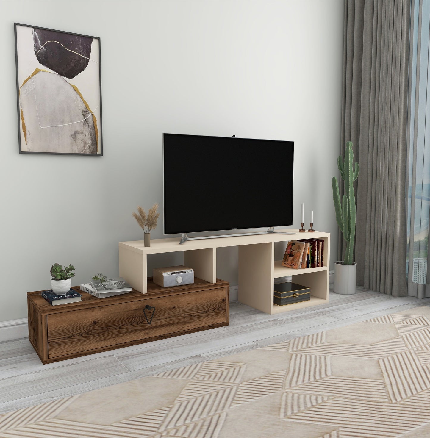 TV Stand, Media Console, TV cabinet, Wooden TV Stand, Media Stand, TV Lowboard, Entertainment Center, Wood TV Unit, TV Board, TV Table, Media Center, Living Room, Furniture