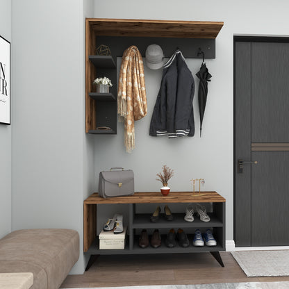 Hallway Coat Rack with Shelves Cassia