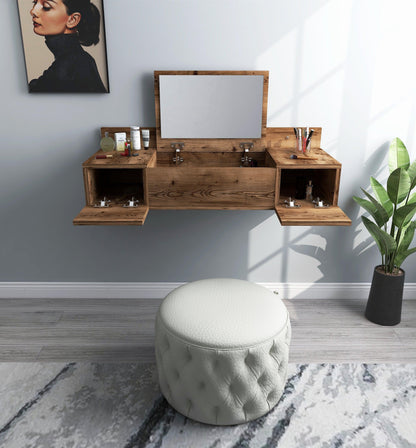 vanity, toilet table, makeup vanity, makeup table, dressing table