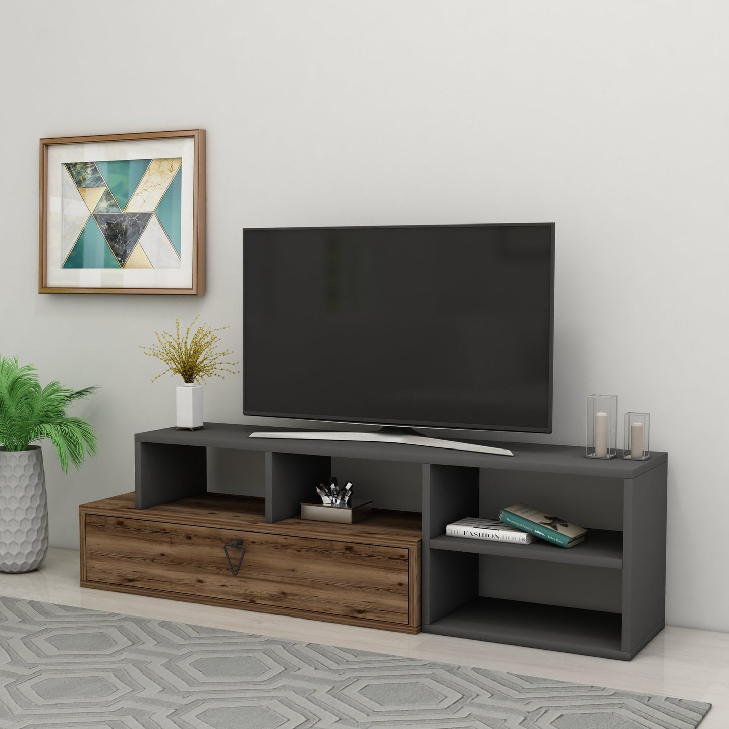 TV Stand, Media Console, TV cabinet, Wooden TV Stand, Media Stand, TV Lowboard, Entertainment Center, Wood TV Unit, TV Board, TV Table, Media Center, Living Room, Furniture