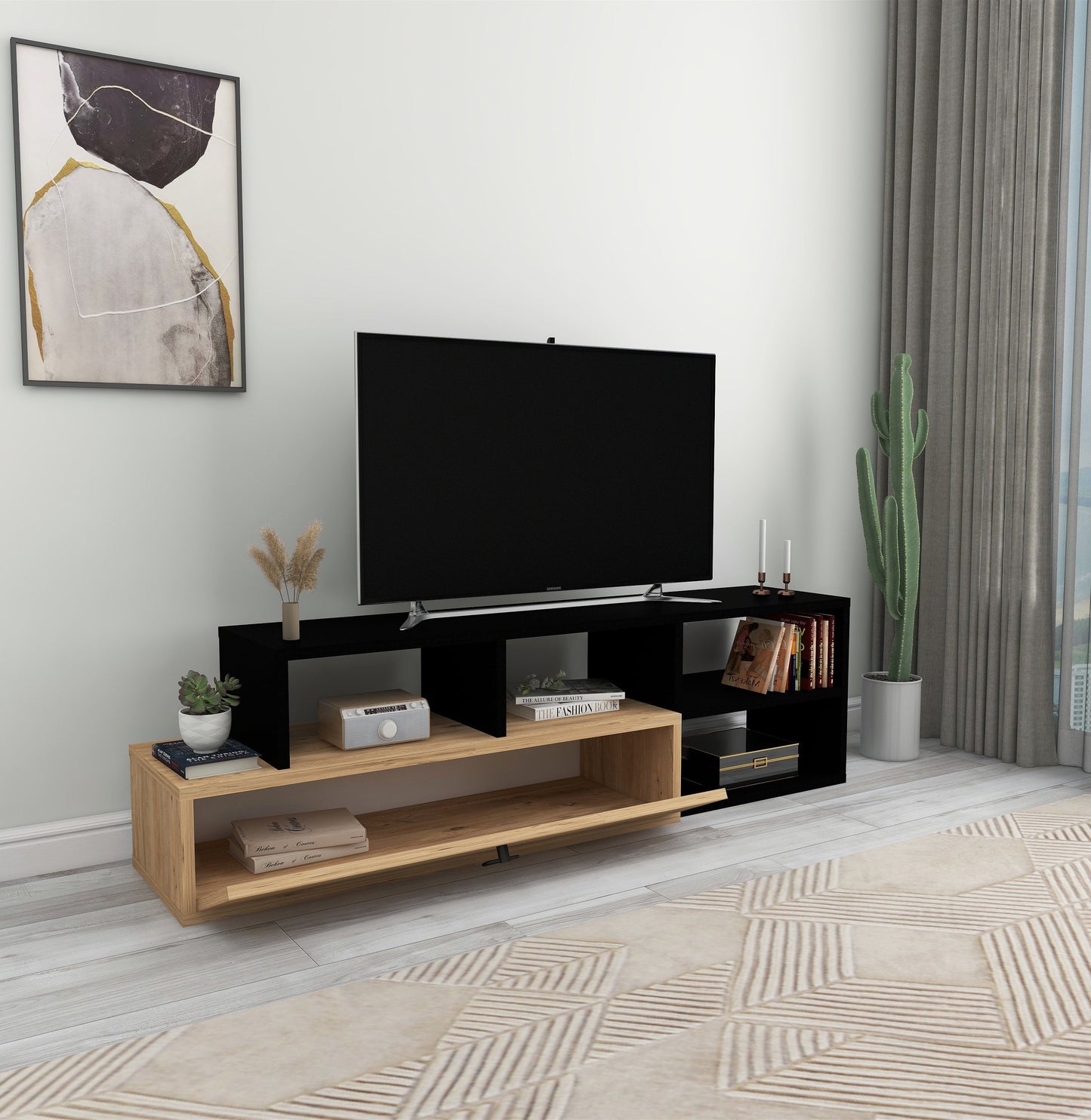 TV Stand, Media Console, TV cabinet, Wooden TV Stand, Media Stand, TV Lowboard, Entertainment Center, Wood TV Unit, TV Board, TV Table, Media Center, Living Room, Furniture